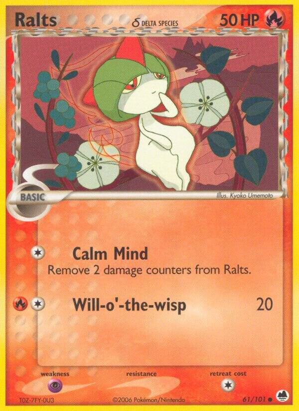 Ralts (Delta Species) 61/101 card from Dragon Frontiers