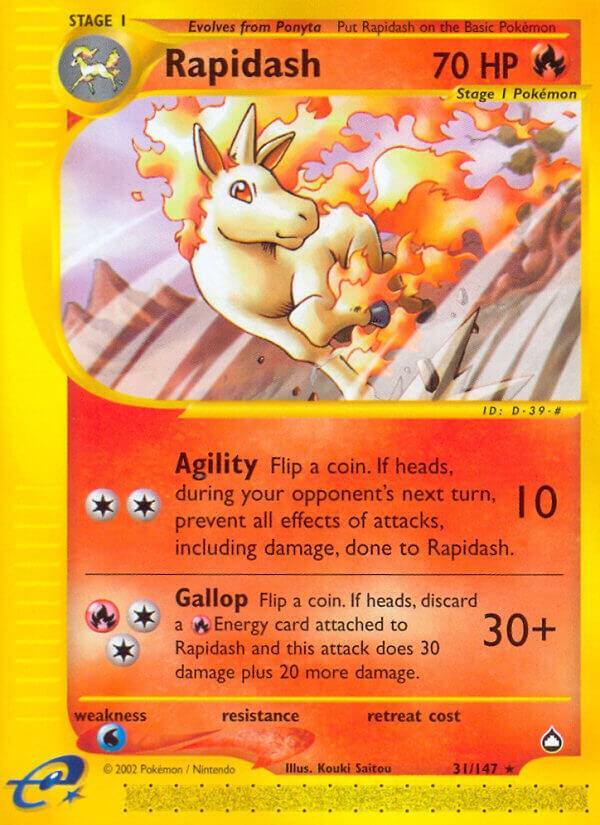 Rapidash 031/147 card from Aquapolis