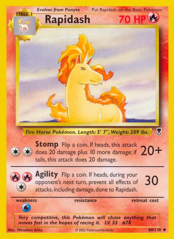 Rapidash 060/110 card from Legendary Collection
