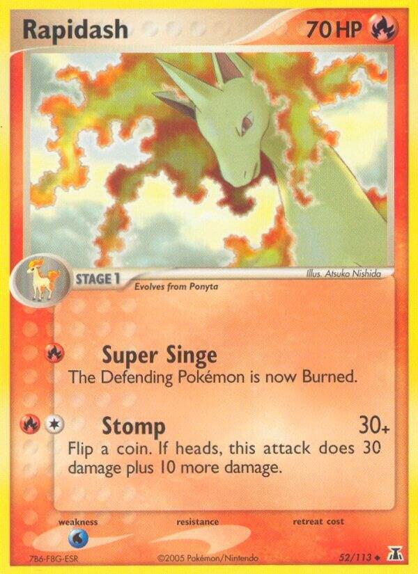 Rapidash 52/113 card from Delta Species