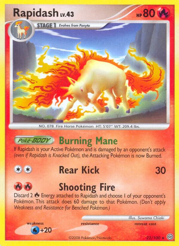 Rapidash 22/100 card from Stormfront