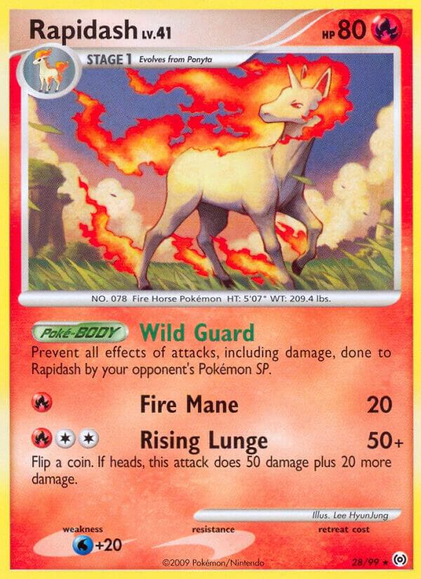 Rapidash (28) 28/99 card from Arceus