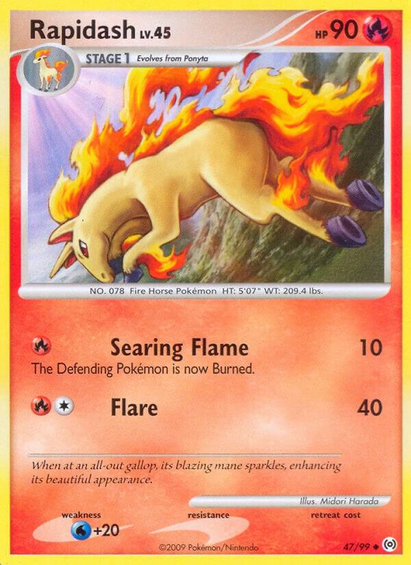 Rapidash (47) 47/99 card from Arceus