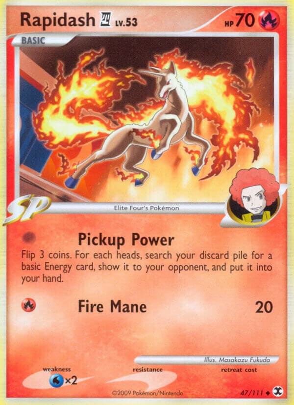 Rapidash E4 47/111 card from Rising Rivals