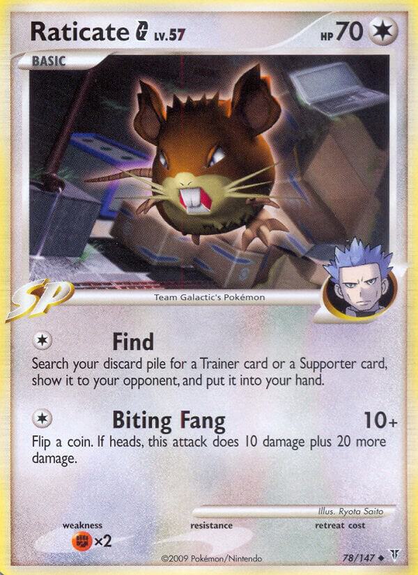 Raticate G 78 card from Supreme Victors