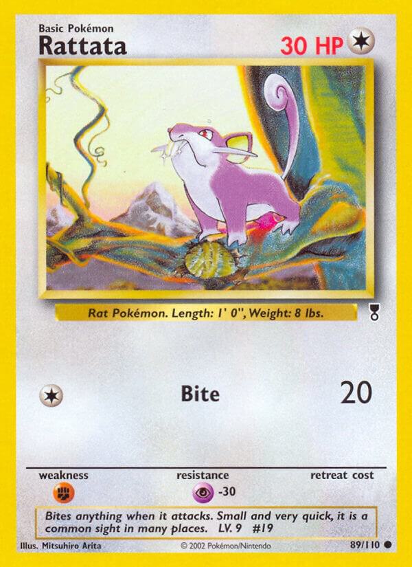 Rattata 089/110 card from Legendary Collection