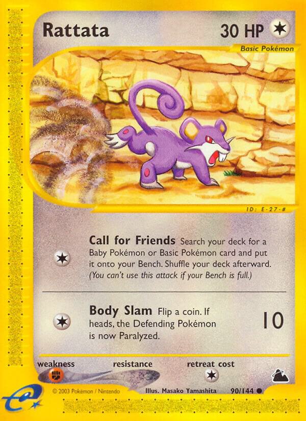 Rattata 090/144 card from Skyridge