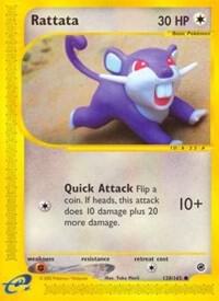 Rattata 128/165 card from Expedition