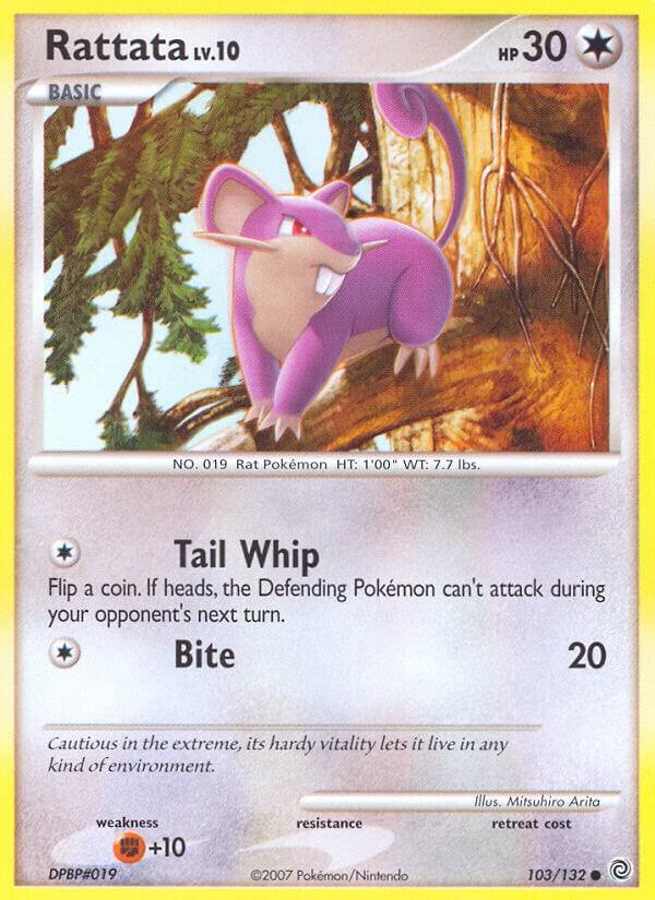 Rattata 103/132 card from Secret Wonders