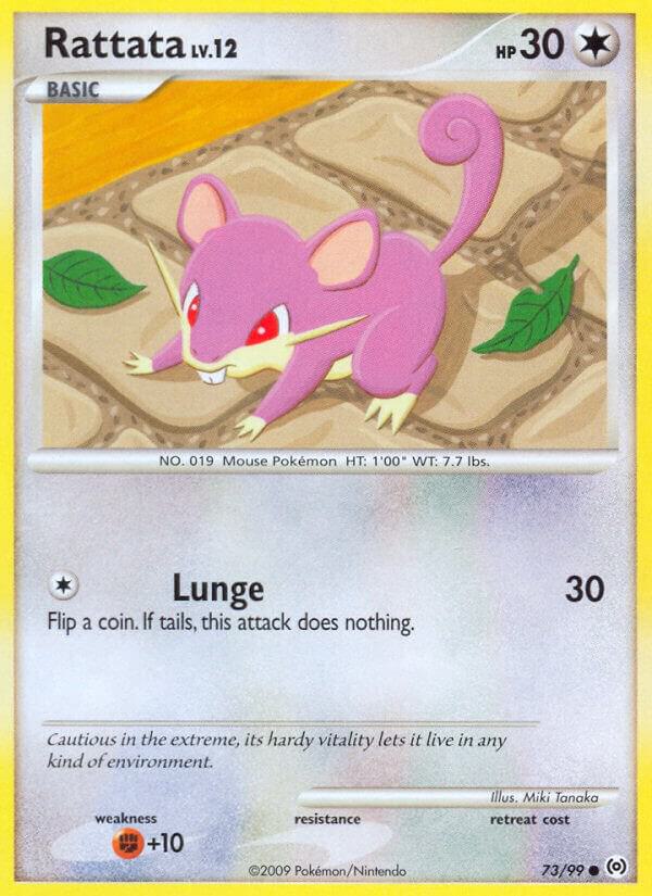 Rattata 73/99 card from Arceus