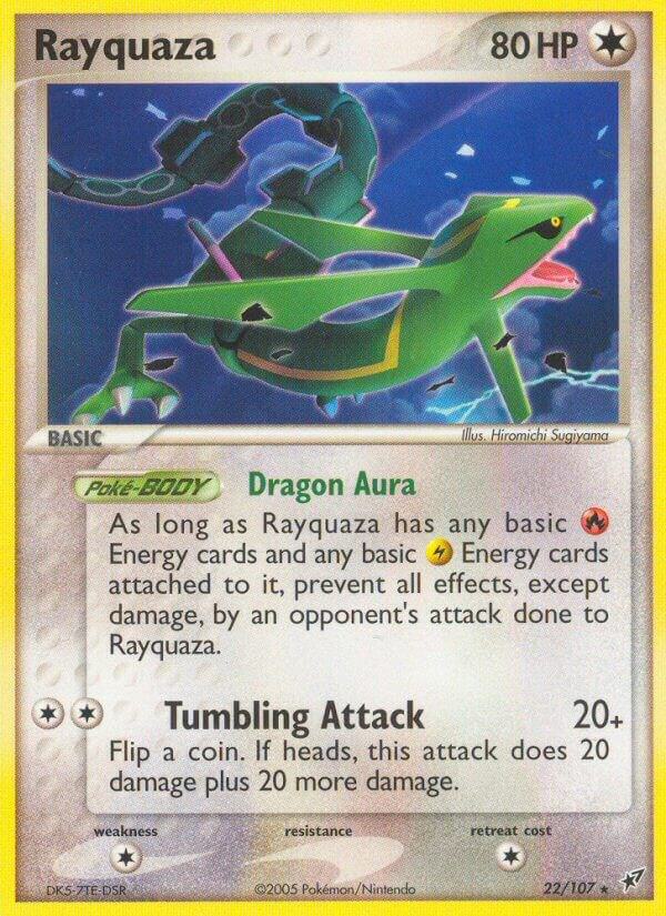 Rayquaza 22/107 card from Deoxys
