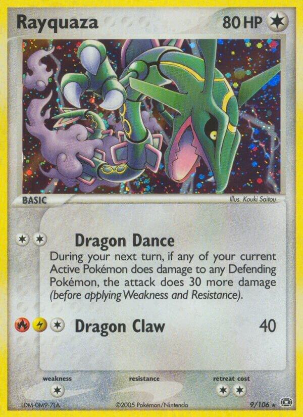 Rayquaza 9/106 card from Emerald