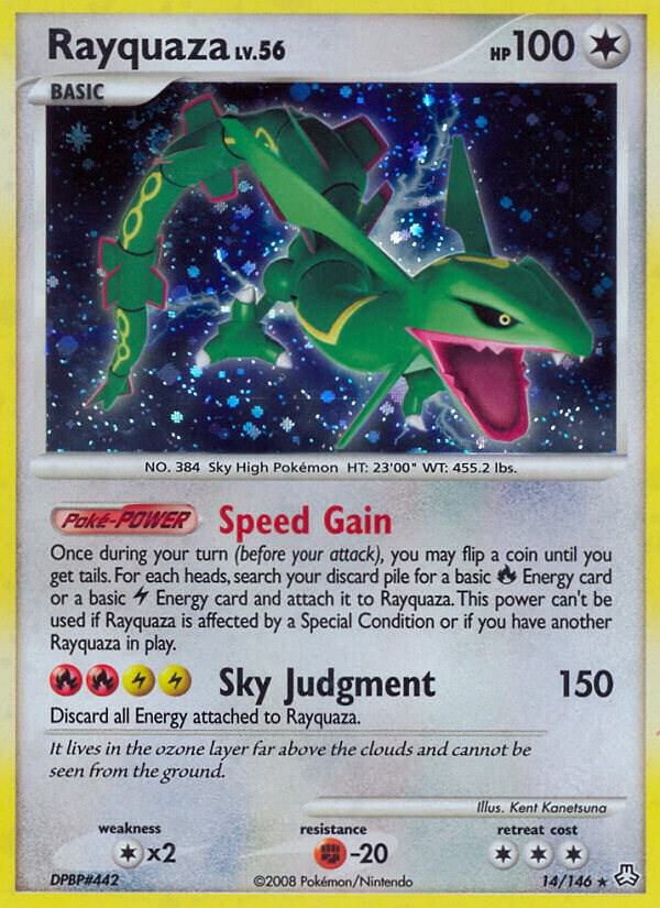 Rayquaza 14/146 card from Legends Awakened
