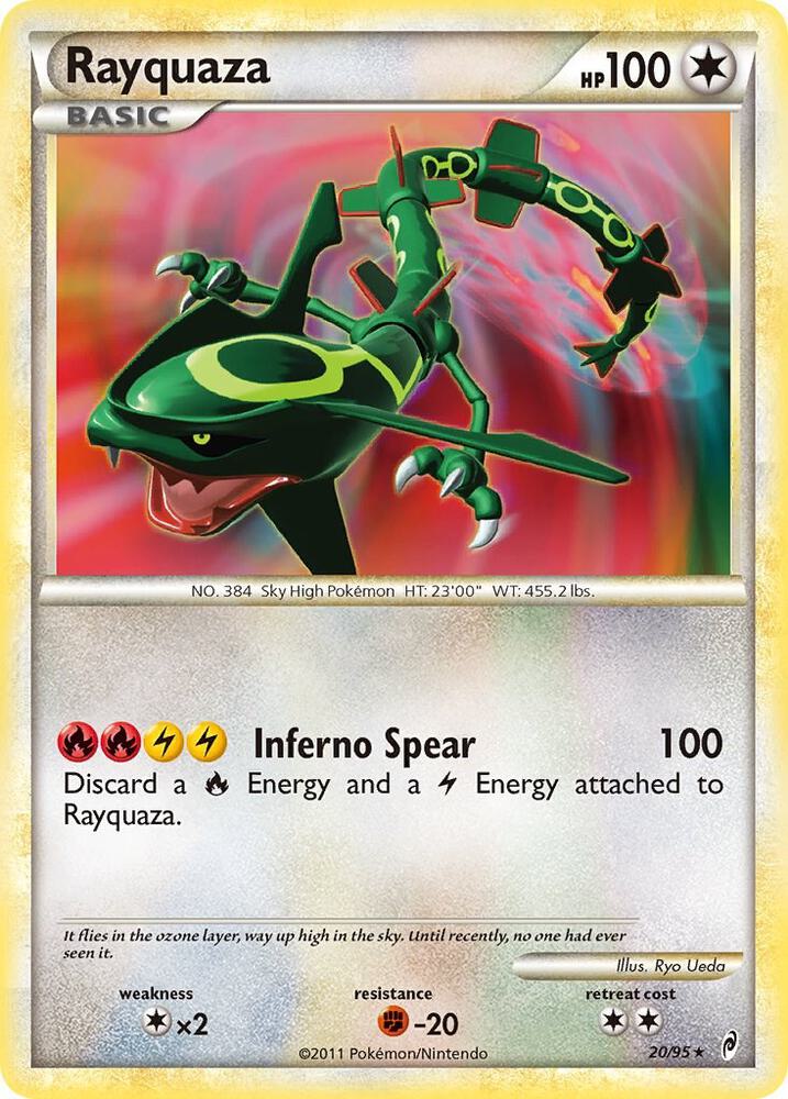 Rayquaza 20/95 card from Call of Legends