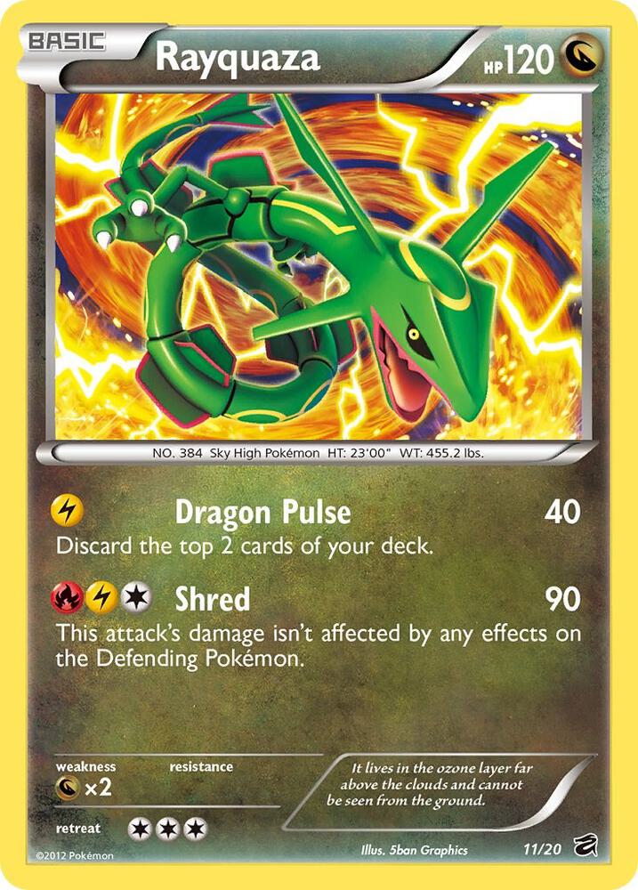 Rayquaza 11/20 card from Dragon Vault