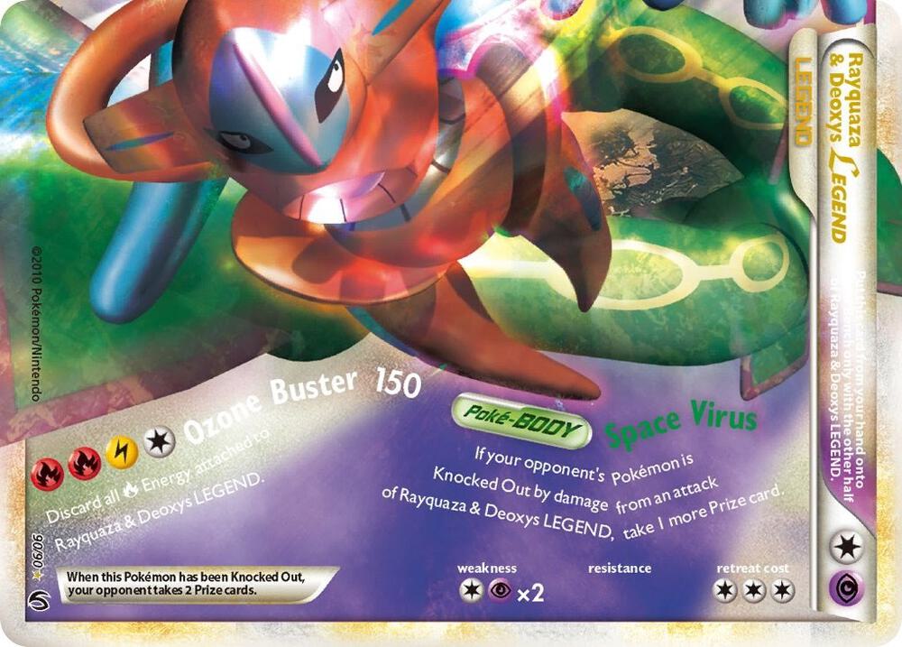 Rayquaza & Deoxys Legend (Bottom) 90/90 card from Undaunted