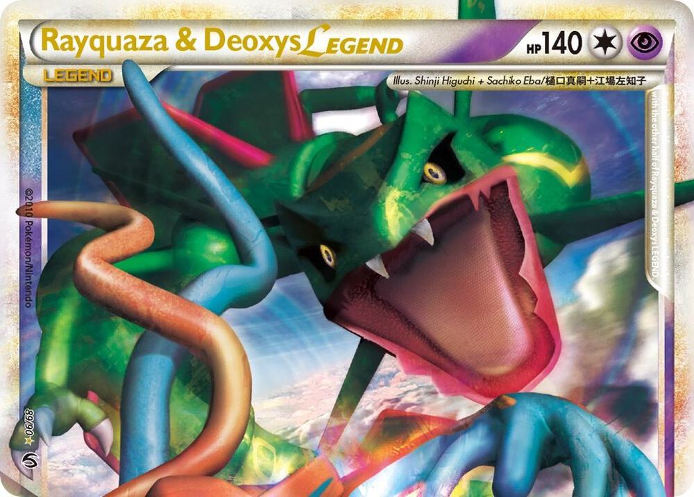 Rayquaza & Deoxys Legend (Top) 89/90 card from Undaunted
