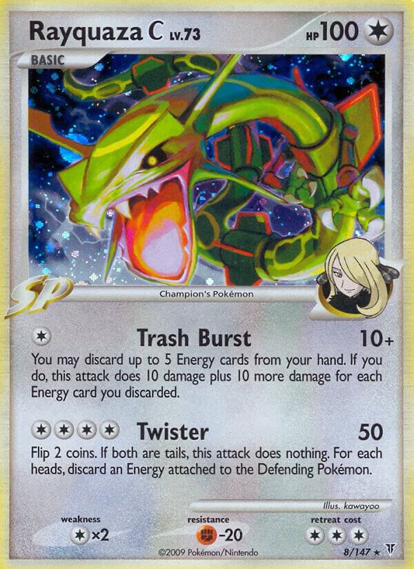 Rayquaza C 8 card from Supreme Victors