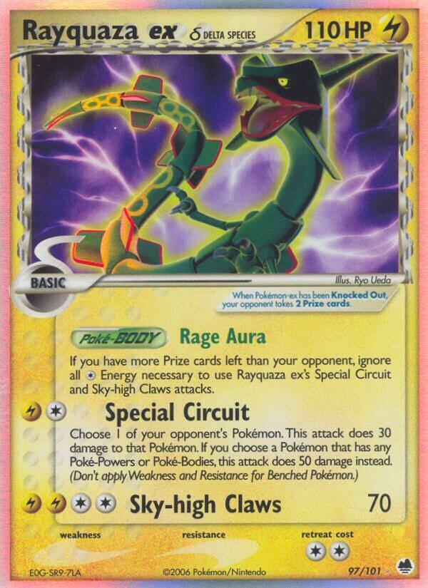Rayquaza ex (Delta Species) 97/101 card from Dragon Frontiers