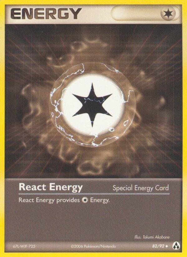React Energy 82/92 card from Legend Maker