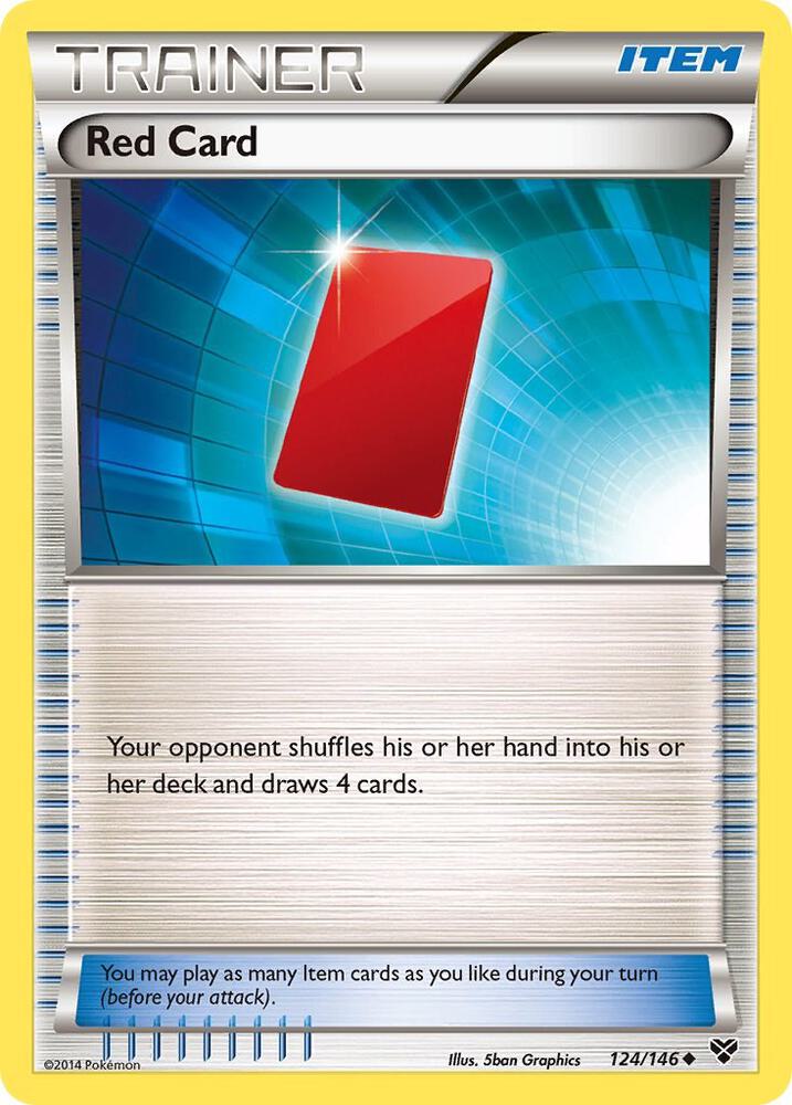 Red Card 124/146 card from XY Base Set
