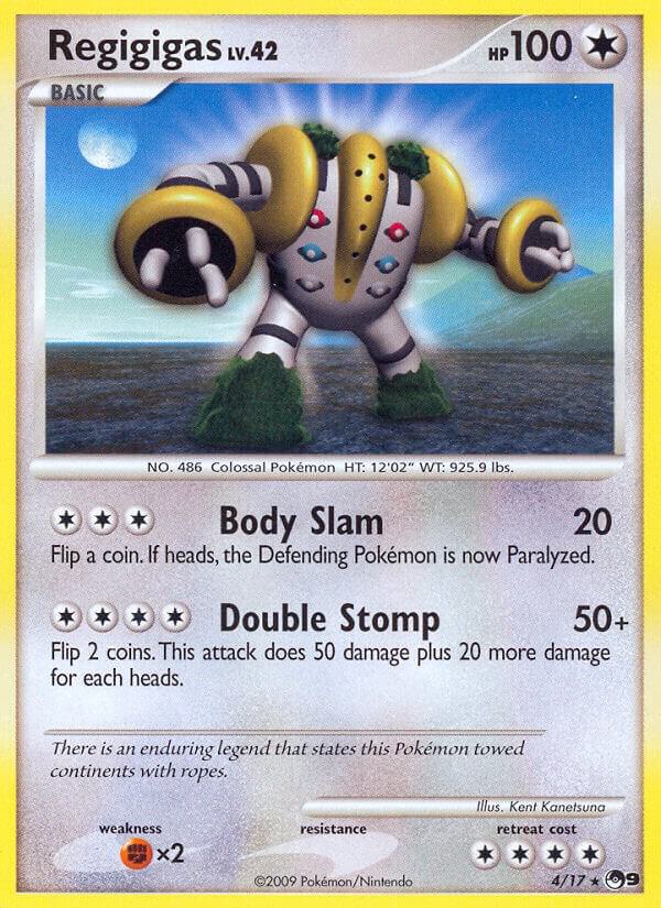 Regigigas 004/017 card from POP Series 9