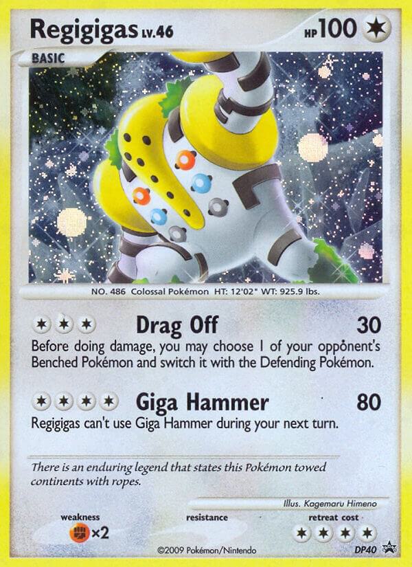 Regigigas DP40 card from Diamond and Pearl Promos