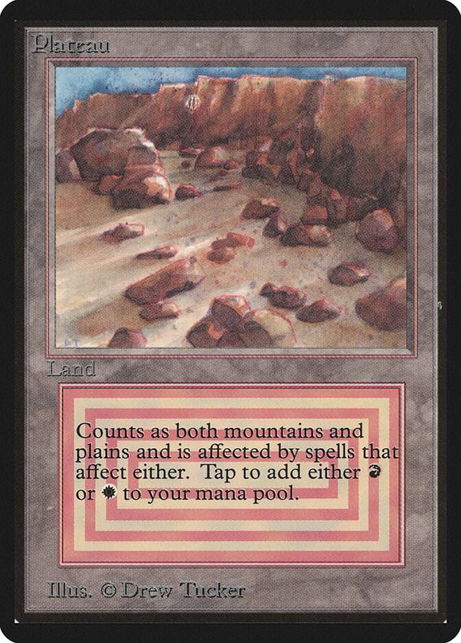 Plateau card from Beta Edition