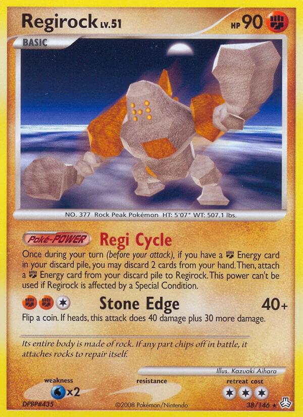 Regirock 38/146 card from Legends Awakened