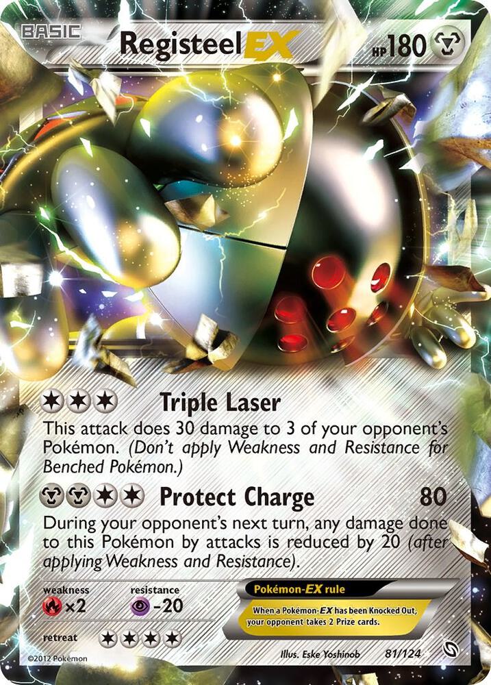 Registeel EX 81/124 card from Dragons Exalted