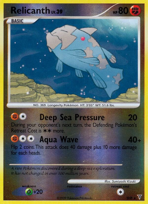Relicanth (Shiny) SH8 card from Supreme Victors