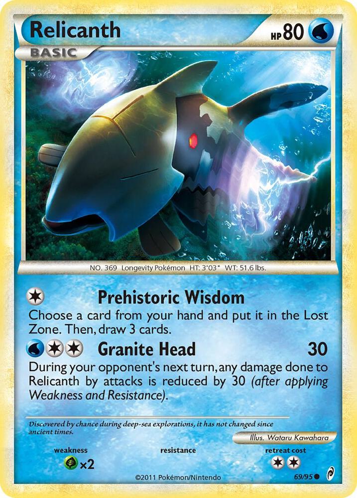 Relicanth 69/95 card from Call of Legends