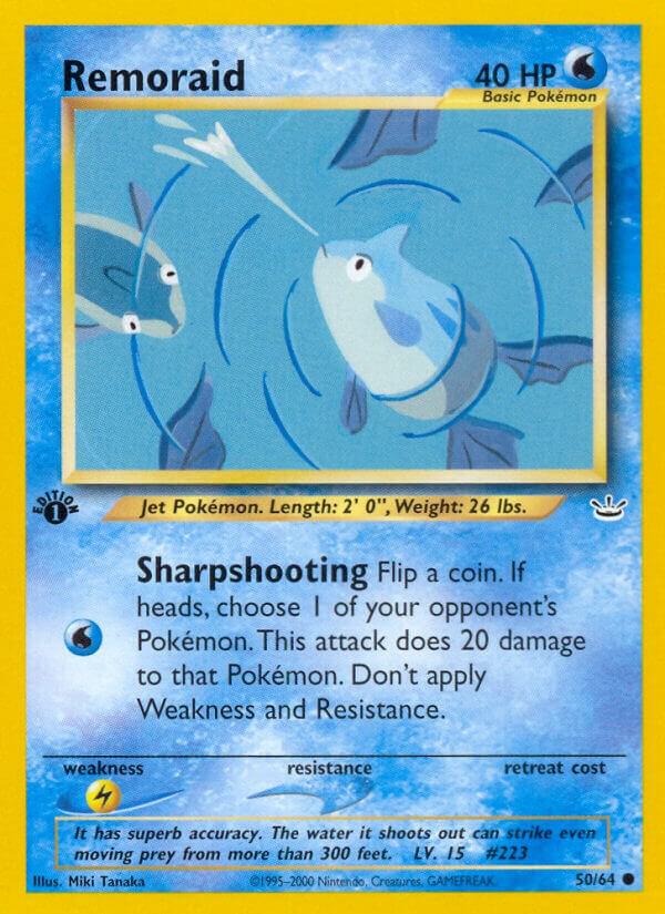 Remoraid 50/64 card from Neo Revelation