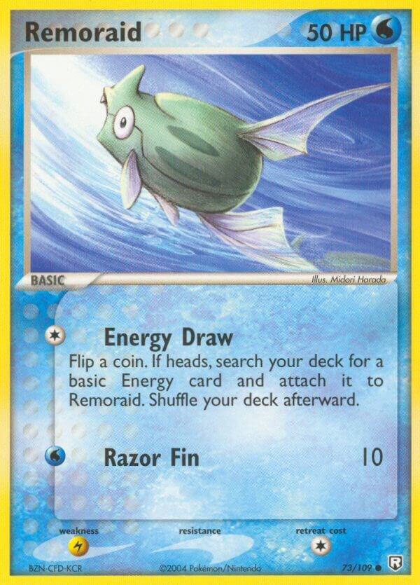 Remoraid 73/109 card from Team Rocket Returns
