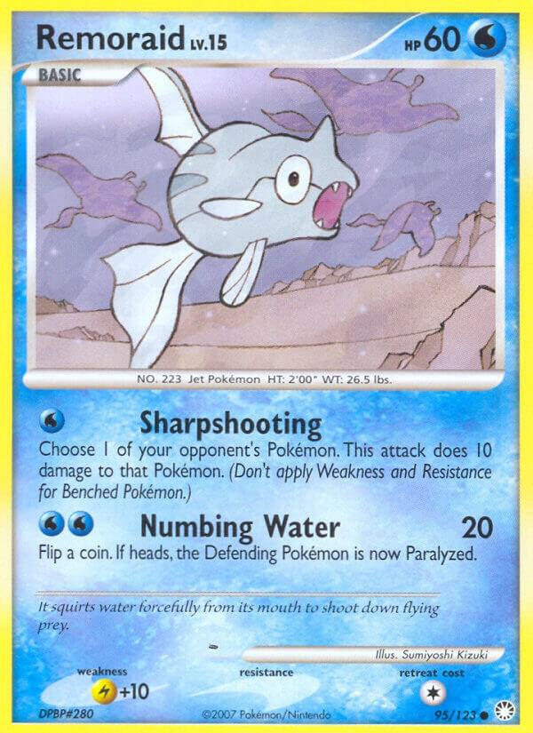 Remoraid 95/123 card from Mysterious Treasures