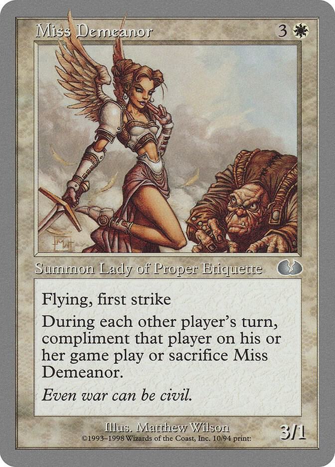 Miss Demeanor 10 card from Unglued