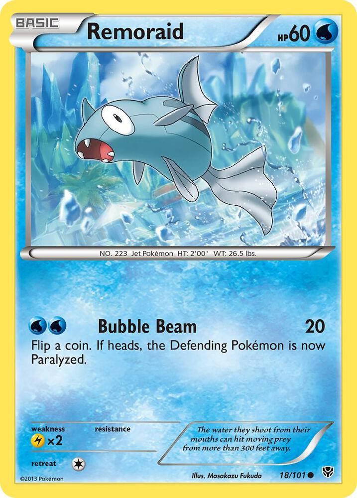 Remoraid 18/101 card from Plasma Blast