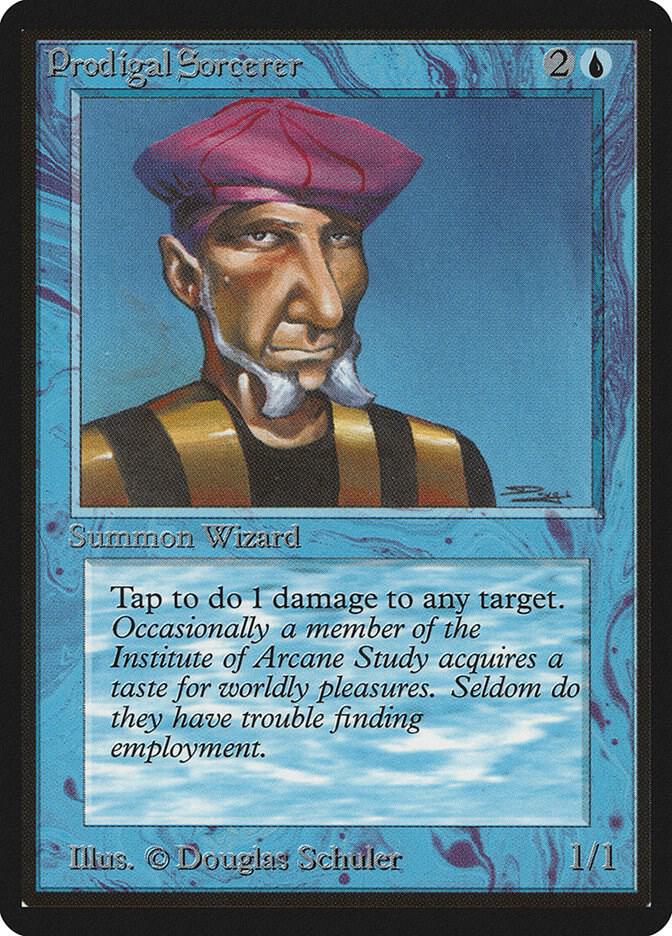 Prodigal Sorcerer card from Beta Edition