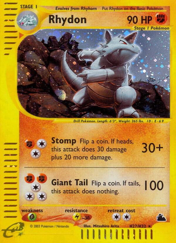 Rhydon (H27) H27/H32 card from Skyridge