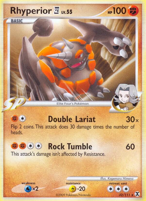 Rhyperior E4 32/111 card from Rising Rivals