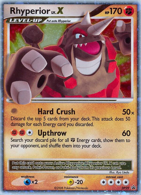 Rhyperior LV.X DP29 card from Diamond and Pearl Promos
