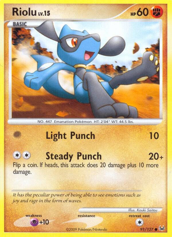 Riolu 91/127 card from Platinum