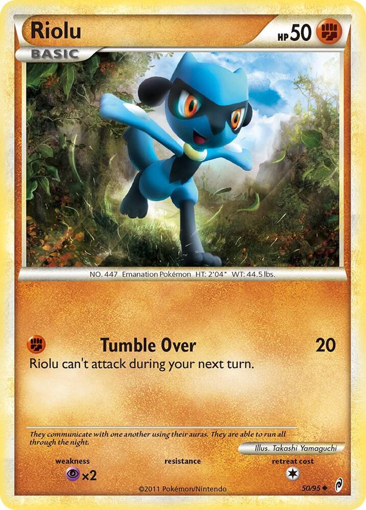 Riolu 50/95 card from Call of Legends