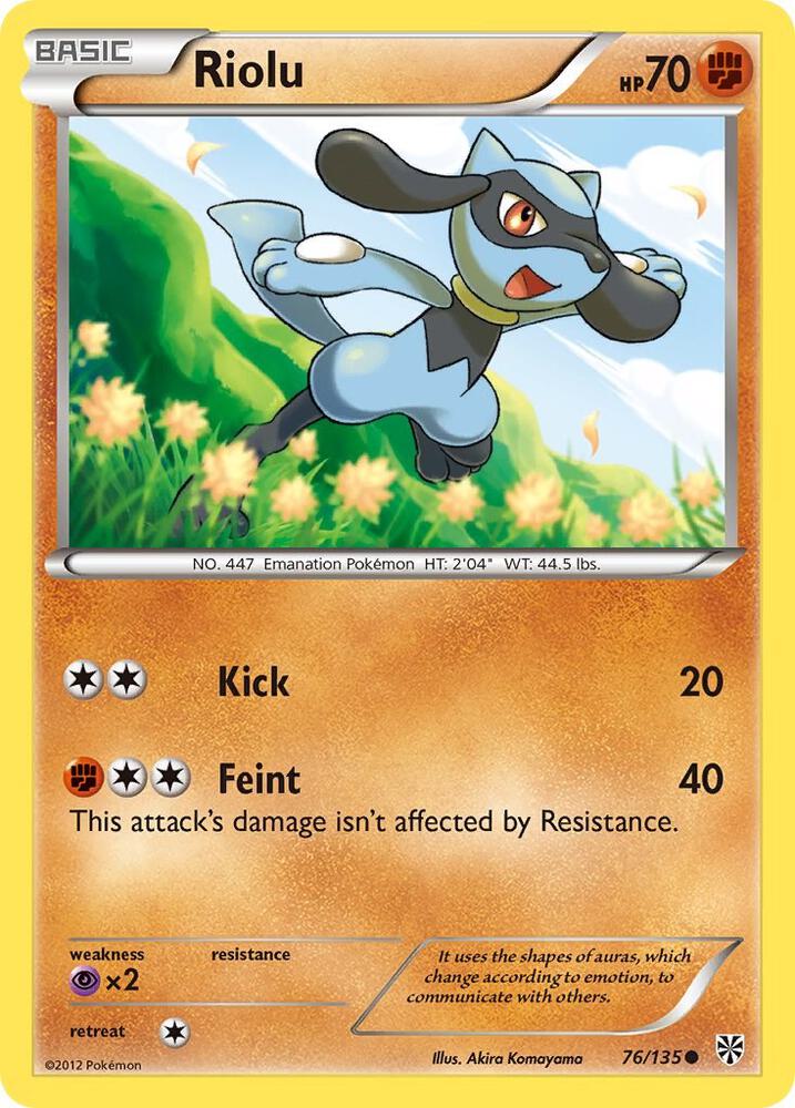 Riolu (76) 76/135 card from Plasma Storm