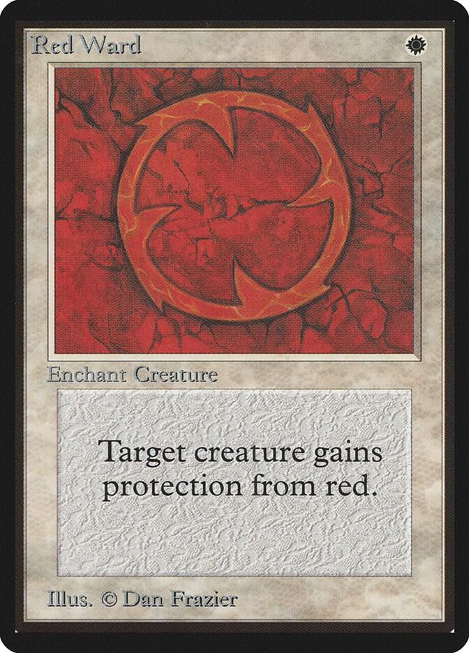 Red Ward card from Beta Edition