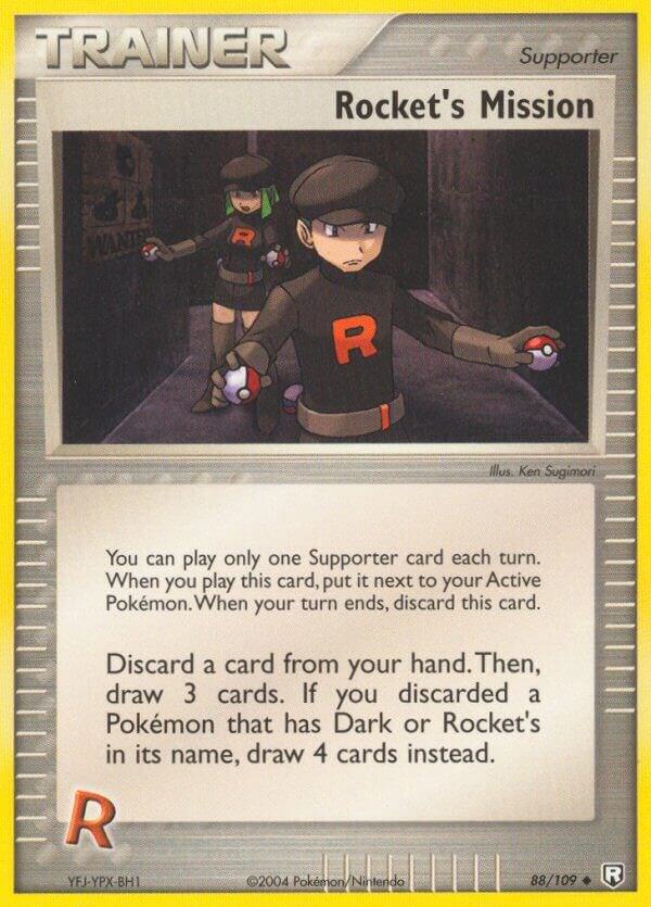 Rocket's Mission 88/109 card from Team Rocket Returns