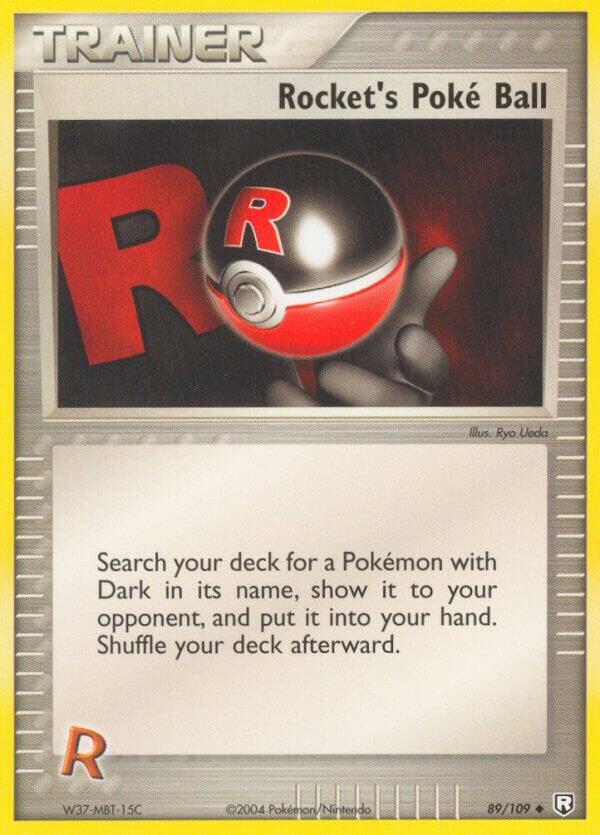 Rocket's Poke Ball 89/109 card from Team Rocket Returns