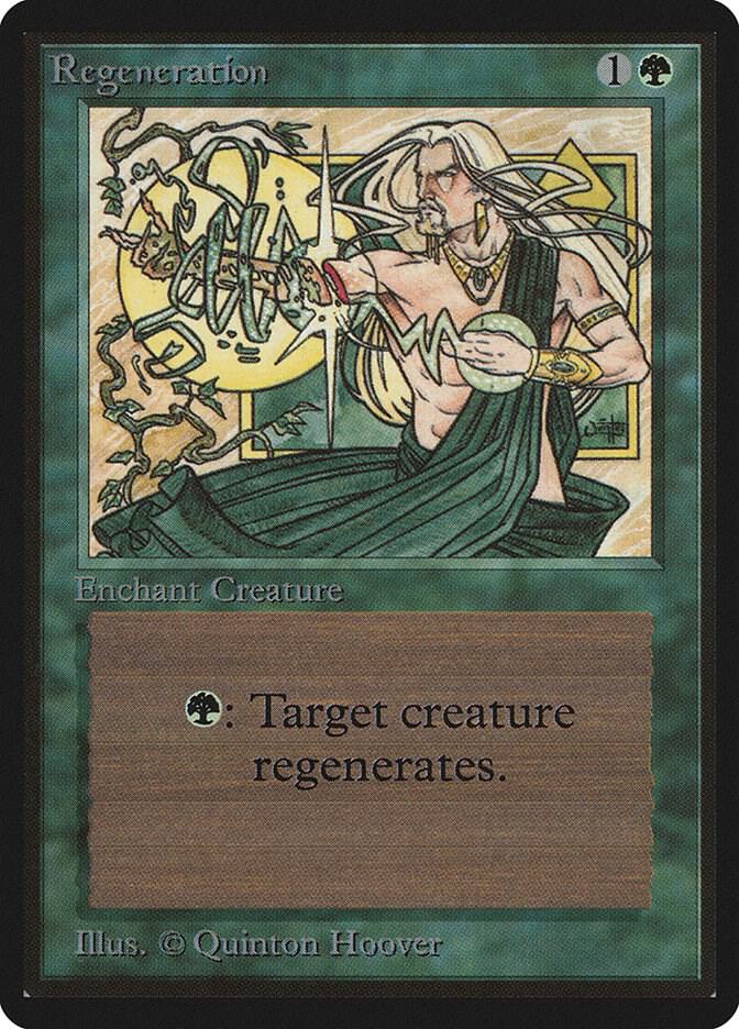Regeneration card from Beta Edition