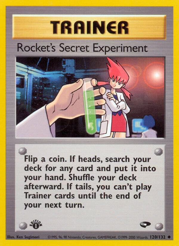 Rocket's Secret Experiment 120/132 card from Gym Challenge