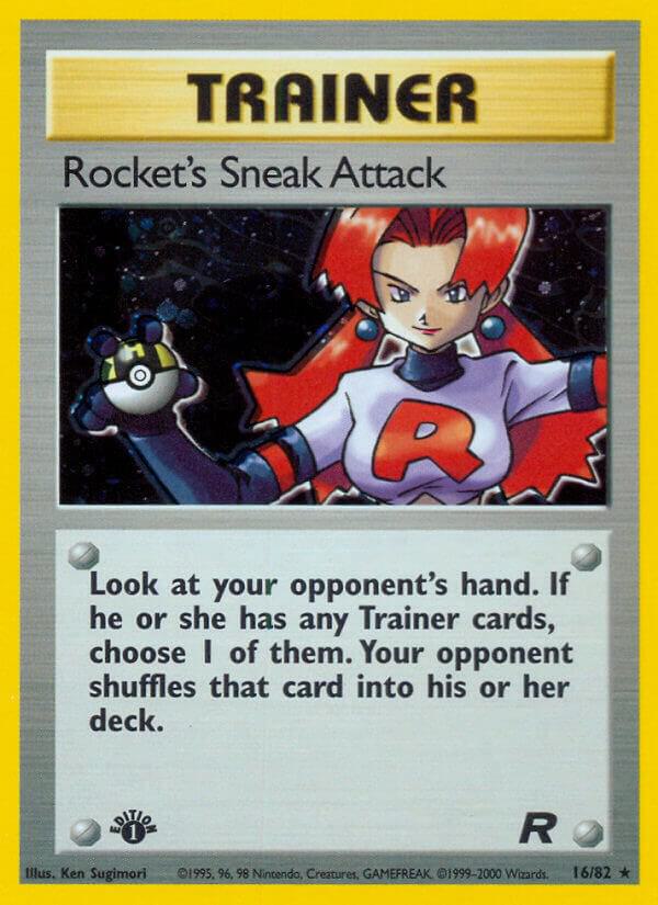 Rocket's Sneak Attack (16) 16/82 card from Team Rocket